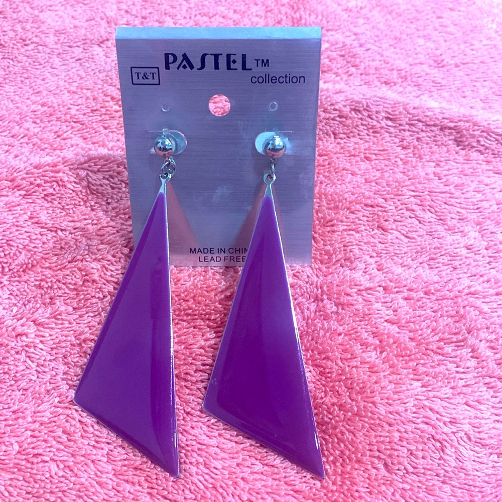 Cute purple earrings